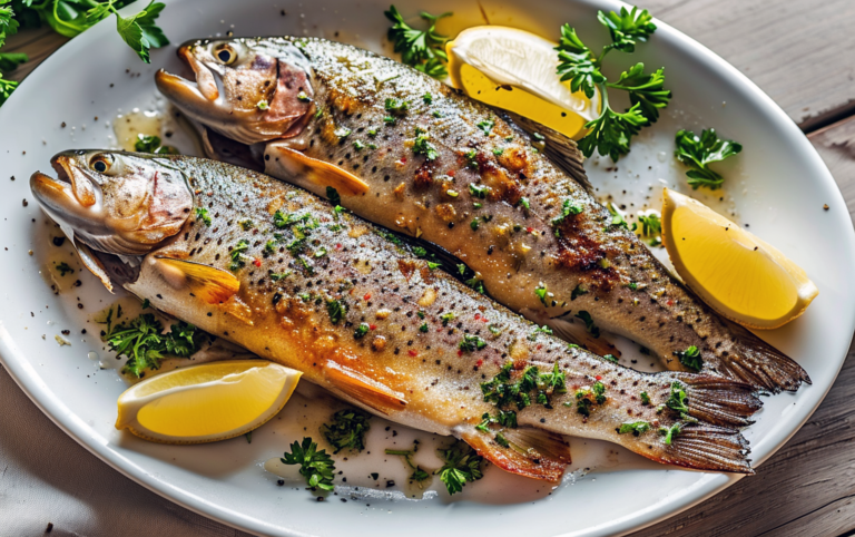 Forel bakken in pan: hoe lang en op welke manier?